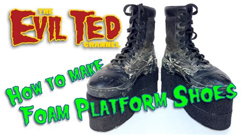 how to make fake platform shoes|how to make platform boots.